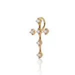 Pingente-De-Ouro-18K-Cruz-Fina-com-Zirconias-14mm-de-lado-mostrando-o-passante