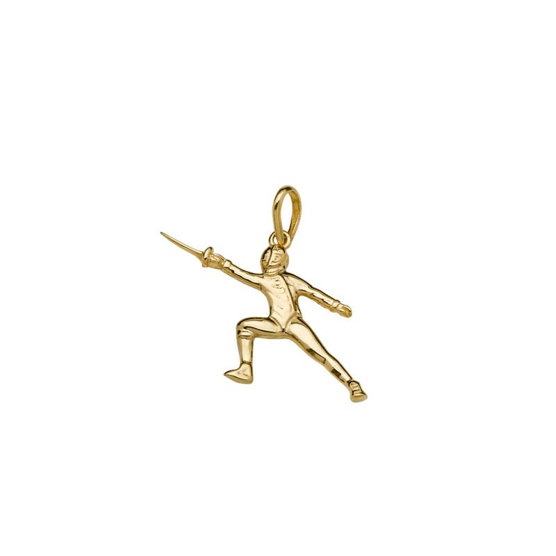 Pingente-De-Ouro-18K-Esgrimista